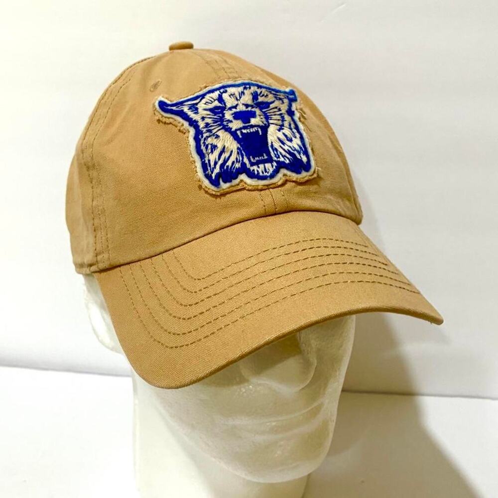 '47 Brand Hat Mens Large Franchise Kentucky Wildcats Tan Blue Cotton Fitted Cap